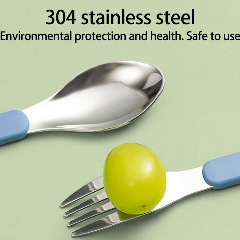 Portable Stainless Steel Spoon & Chopsticks Set – Travel, Office & Camping Cutlery