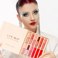 Velvet Matte Liquid Lipstick Set of 12 | Waterproof, Smudge-Proof & Long-Lasting Multicolor Lipsticks for Women