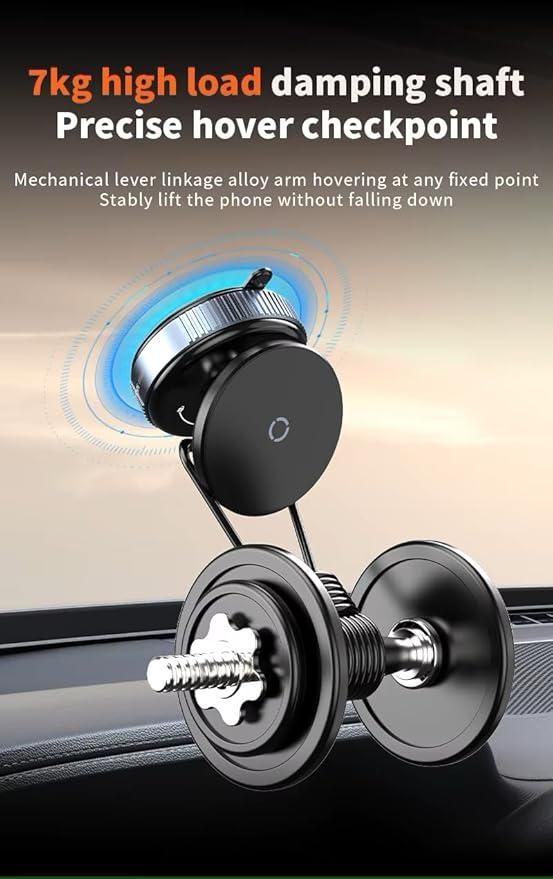 Magnetic 360° Suction Phone Holder (No Adhesive Needed!)