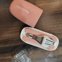 Portable Stainless Steel Spoon & Chopsticks Set – Travel, Office & Camping Cutlery