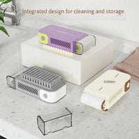 Multifunctional Non-Slip Soap Box with Built-In Brush & Foam Maker