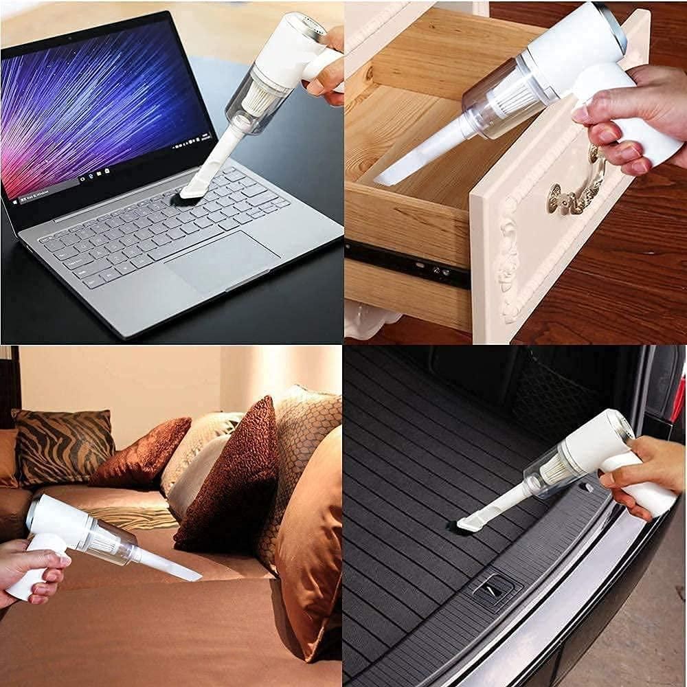 Portable Wireless Air Duster & Mini Vacuum Cleaner