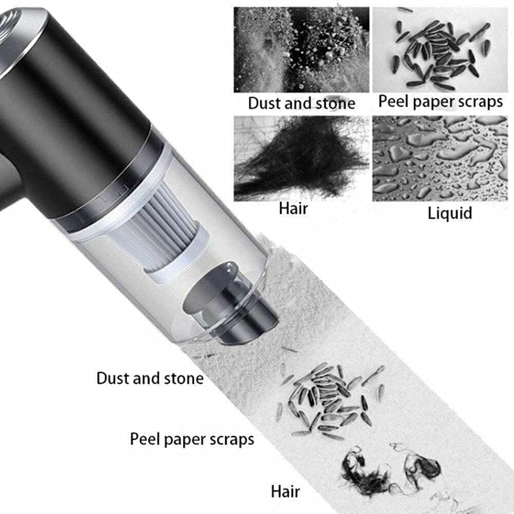 Portable Wireless Air Duster & Mini Vacuum Cleaner